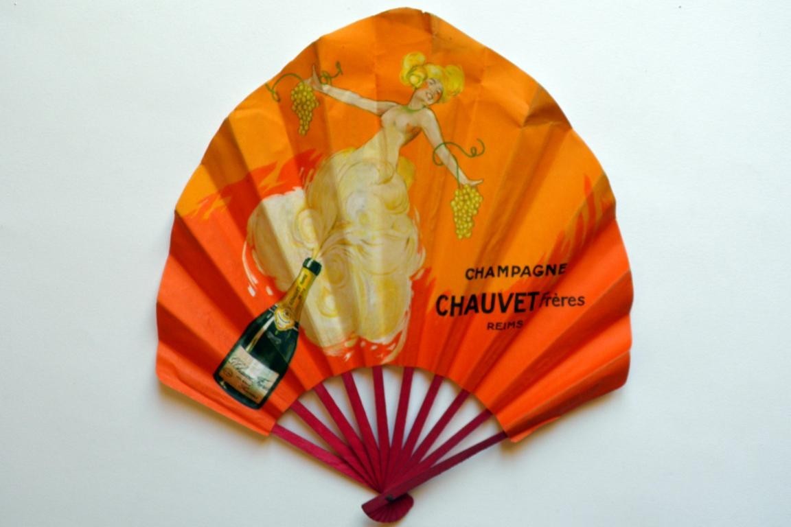 Champagne Chauvet Frères, advertising fan