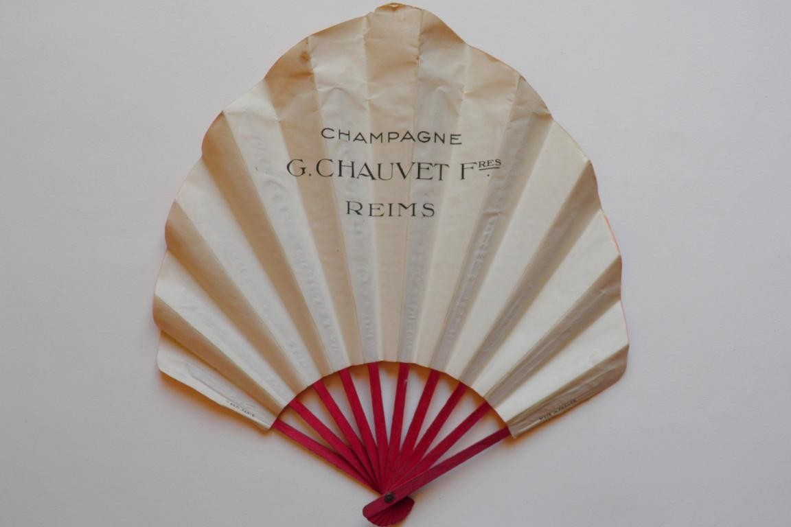 Champagne Chauvet Frères, advertising fan
