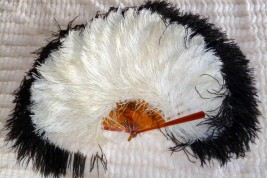 Black & White, pleureuse feather fan