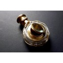 Smelling salts bottle and magnifying glass, early 19th century
