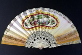 Romantic prelude, fan circa 1830