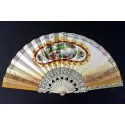 Romantic prelude, fan circa 1830