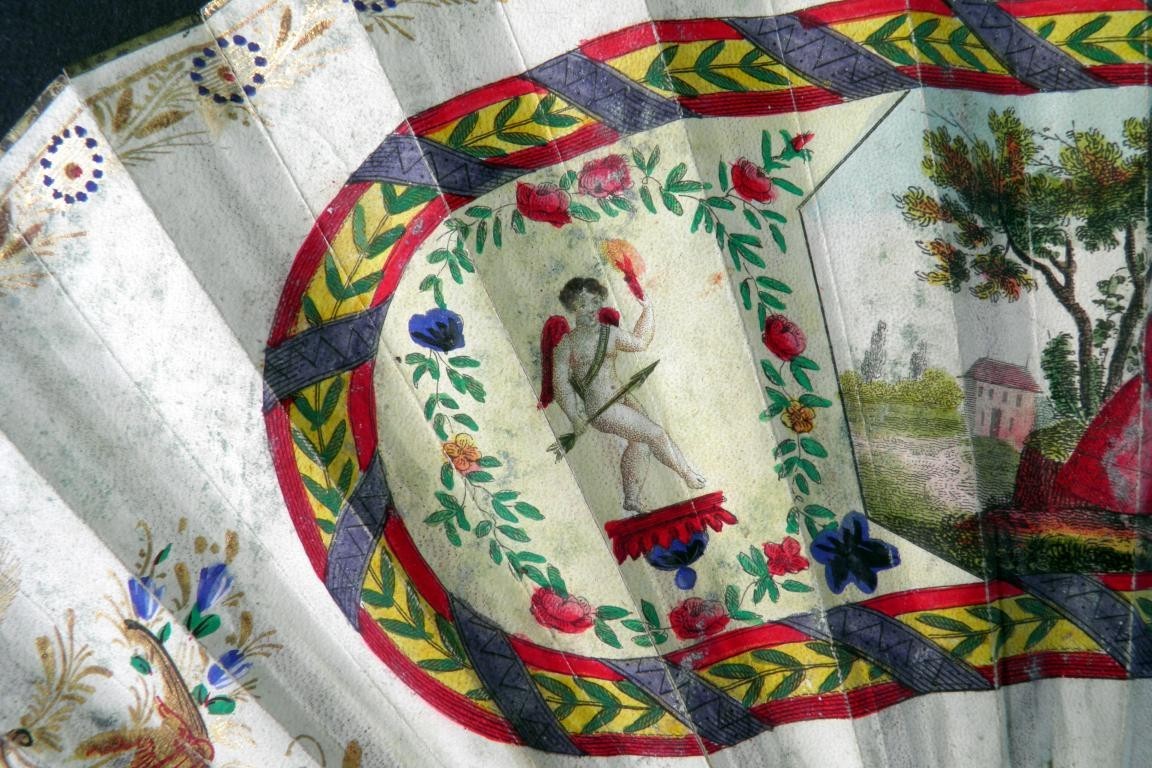 Romantic prelude, fan circa 1830