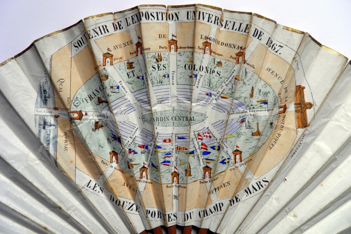 Exposition Universelle Paris 1867, éventail souvenir