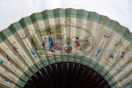 The sheep shearing, a small giant fan circa 1785-90