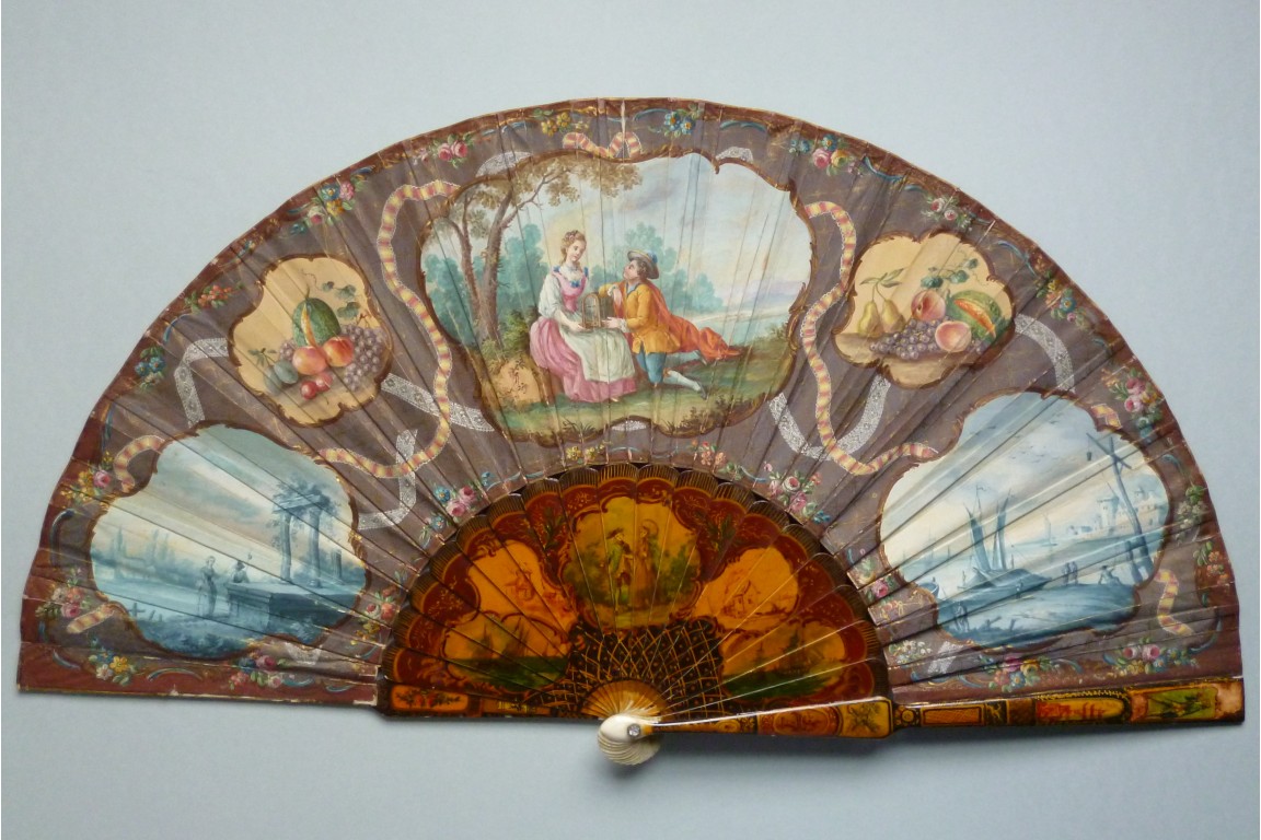 18th century style, fan circa 1900