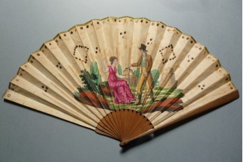 Symbol of love, fan irca 1810