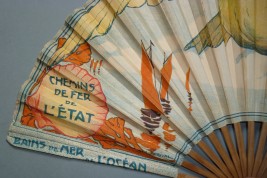 Les Chemins de fer de l'État to the sea, advertising fan