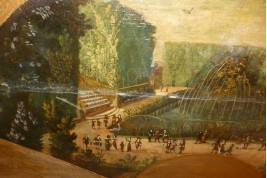 Les jardins de Versailles, feuille d'éventail vers 1700