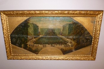 Les jardins de Versailles, feuille d'éventail vers 1700