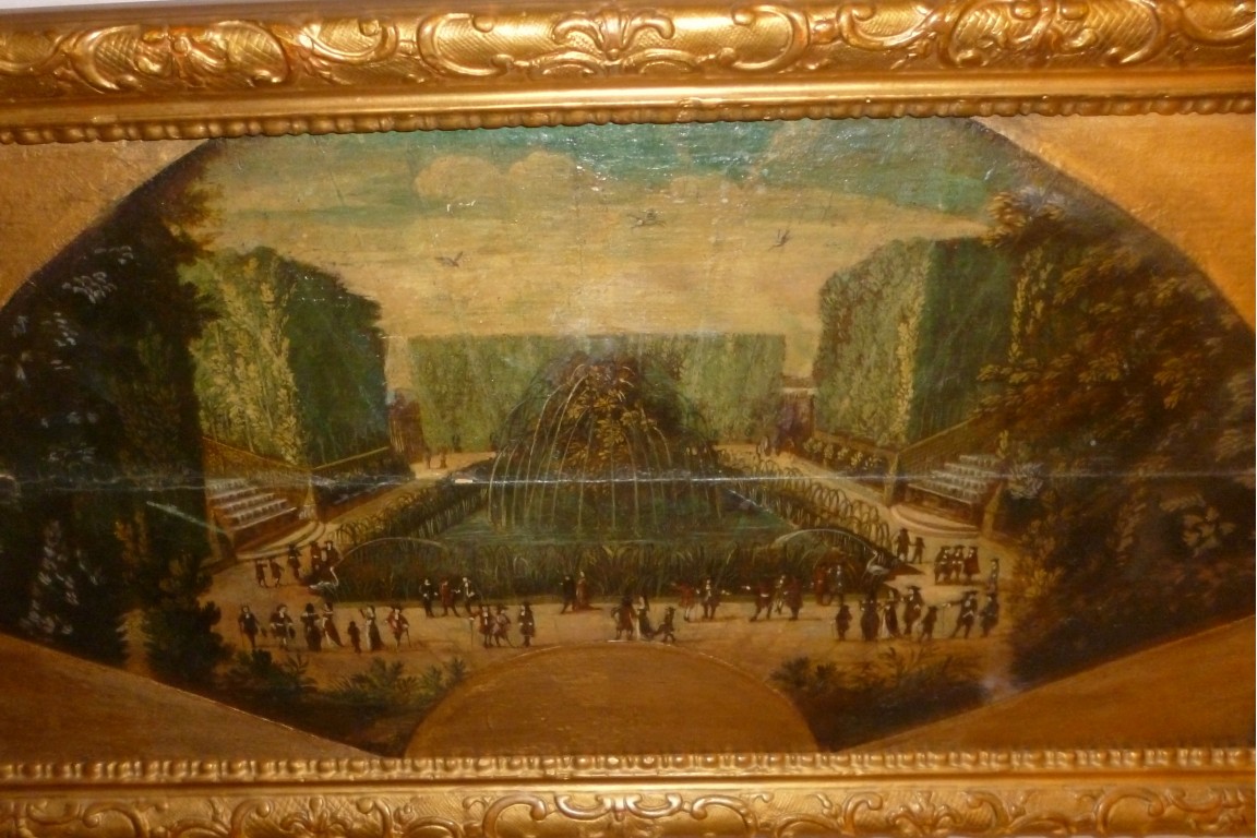 Les jardins de Versailles, feuille d'éventail vers 1700