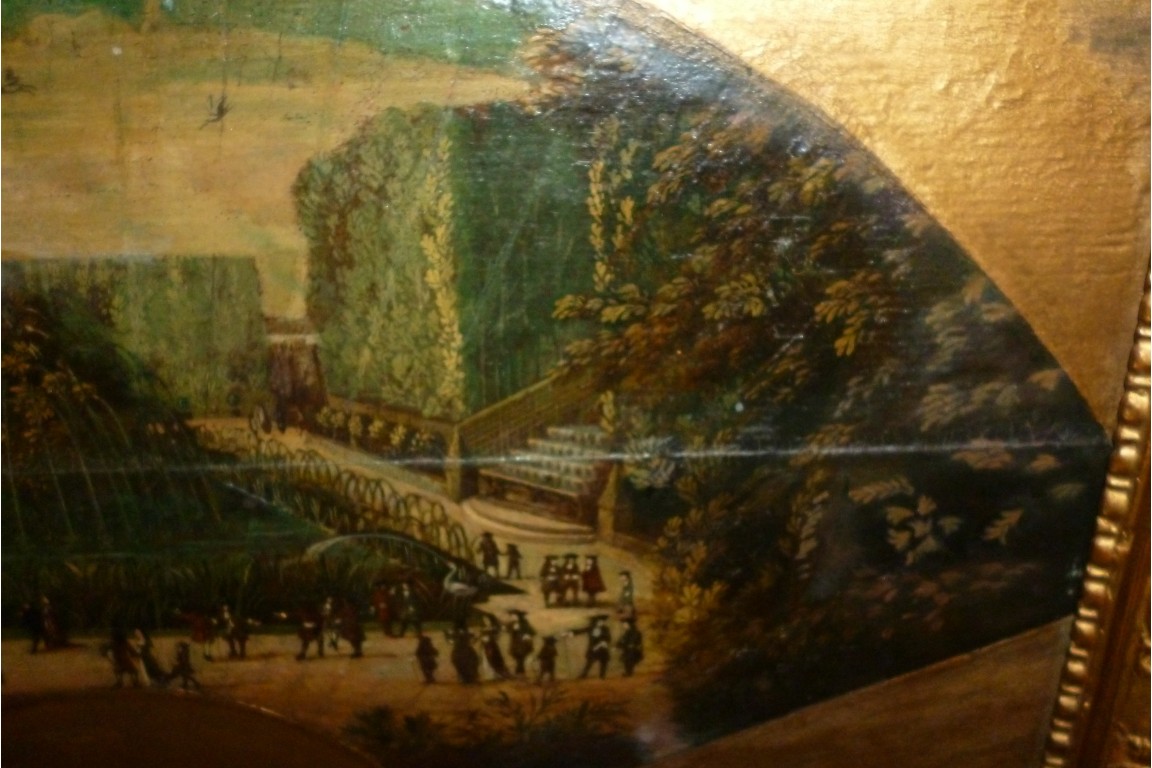 Versailles gardens, fan leaf, circa 1700