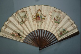 Les plaideurs, theater fan, early 19th century