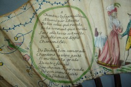 Le serment des Fagotiers, éventail libertin, 1786