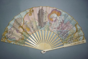 Fanchon, Vieux Paris , fan by Robida circa 1900