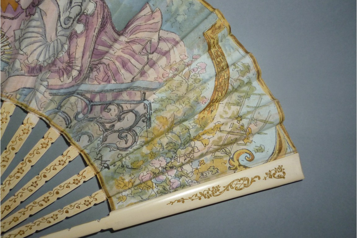 Fanchon, Vieux Paris , fan by Robida circa 1900