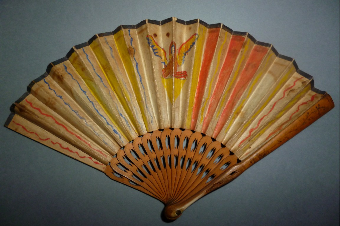 Wealth to France, miniature fan