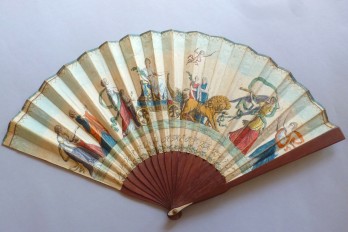 Luneville and Amiens peaces, fan circa 1802