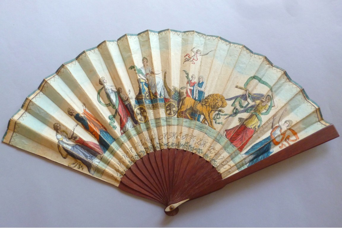 Luneville and Amiens peaces, fan circa 1802