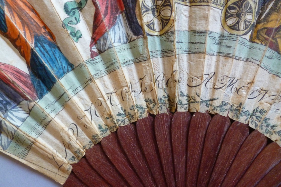 Luneville and Amiens peaces, fan circa 1802