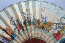 Luneville and Amiens peaces, fan circa 1802