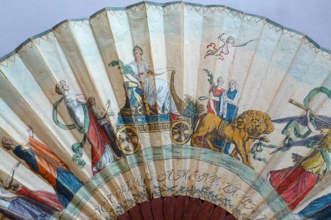 Luneville and Amiens peaces, fan circa 1802