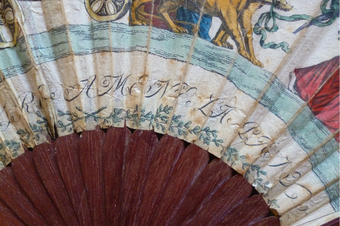 Luneville and Amiens peaces, fan circa 1802