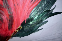 With style , rooster feather fan, 20th century