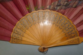 Islas Carolinas, fan from Spanish colony circa 1890