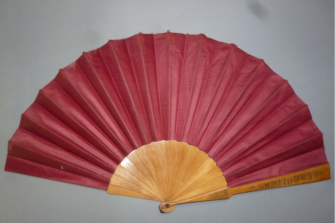 Islas Carolinas, fan from Spanish colony circa 1890