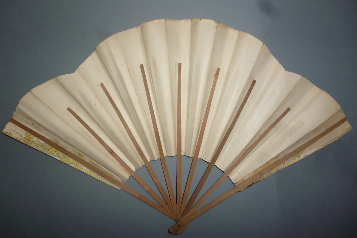 Robida, Promenade au Préaux Clerc, Vieux Paris fan circa 1900