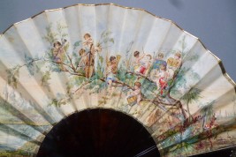 Orchestra of the cherubs, fan by Pauline Astruc 1880