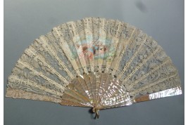 Miroir, mon beau miroir ! Éventail vers 1890