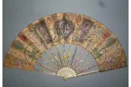 Palms and mica, fan circa 1780