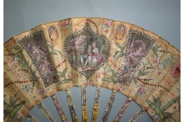 Palms and mica, fan circa 1780