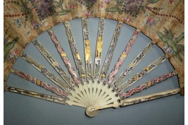 Palms and mica, fan circa 1780