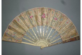 Palms and mica, fan circa 1780