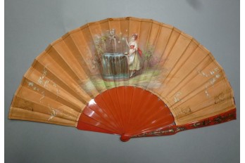 Fountain with magic bubbles, early 20th century fan