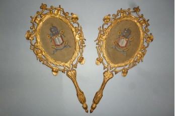 Gloria Sanctus, Alleliua, two fixed fans, 19th century