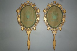 Gloria Sanctus, Alleliua, two fixed fans, 19th century