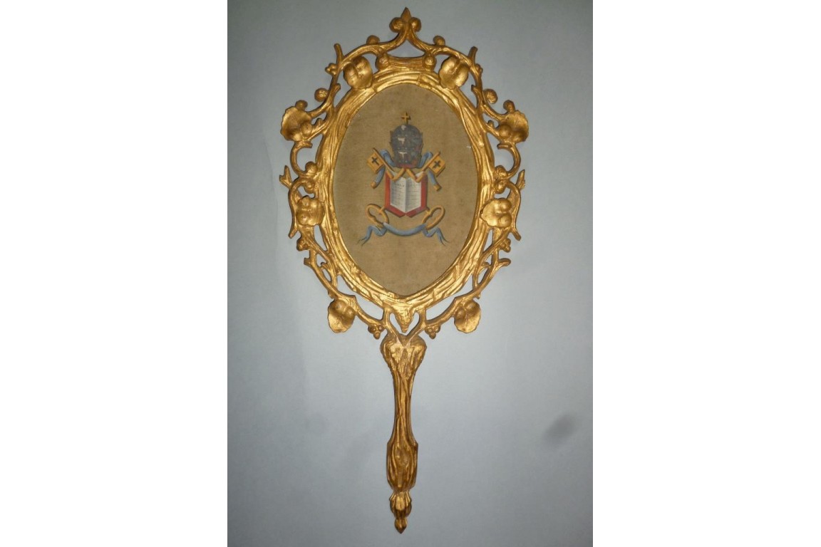 Gloria Sanctus, Alleliua, two fixed fans, 19th century