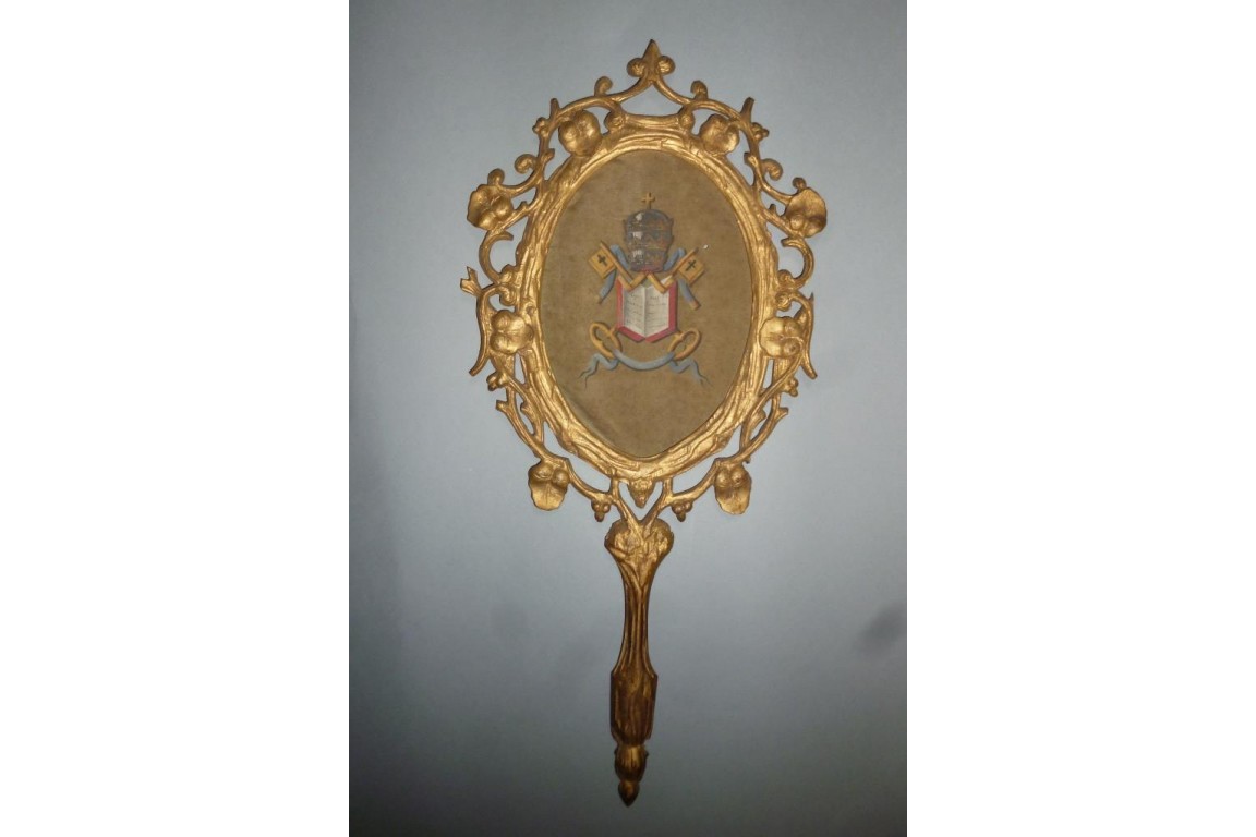 Gloria Sanctus, Alleliua, two fixed fans, 19th century