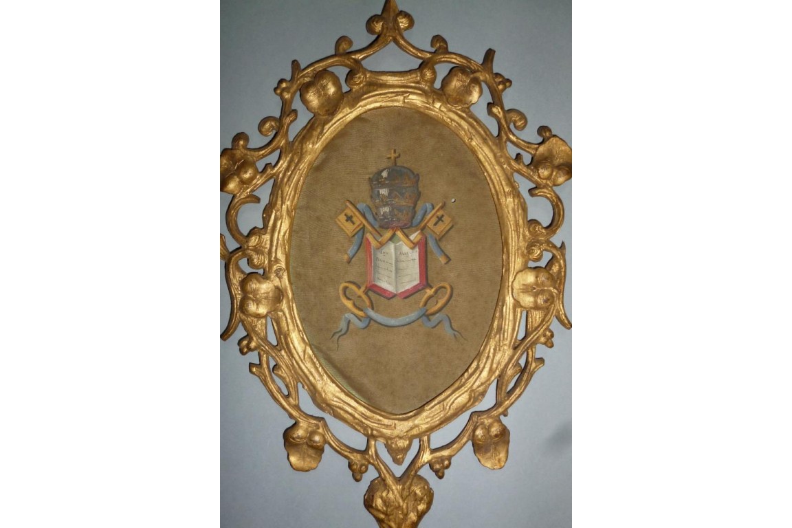 Gloria Sanctus, Alleliua, two fixed fans, 19th century