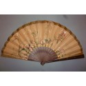 Apple blossom, fan by Gervais ? circa 1900