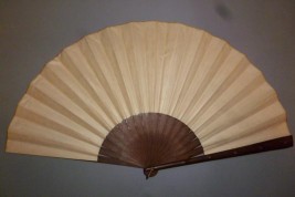 Apple blossom, fan by Gervais ? circa 1900