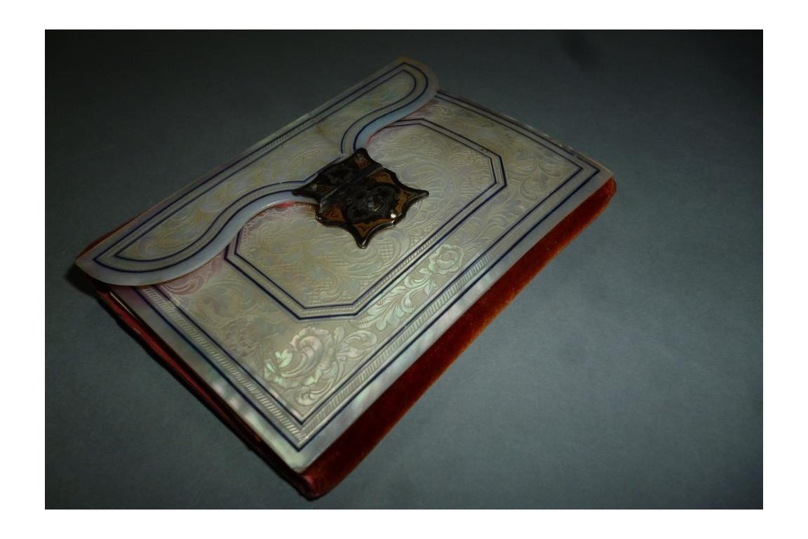 Mother of pearl notebook, 1849