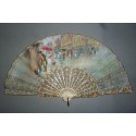 Summer rain, fan by Estève, circa 1910