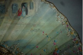 Summer rain, fan by Estève, circa 1910