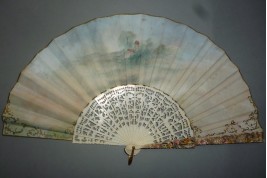 Summer rain, fan by Estève, circa 1910