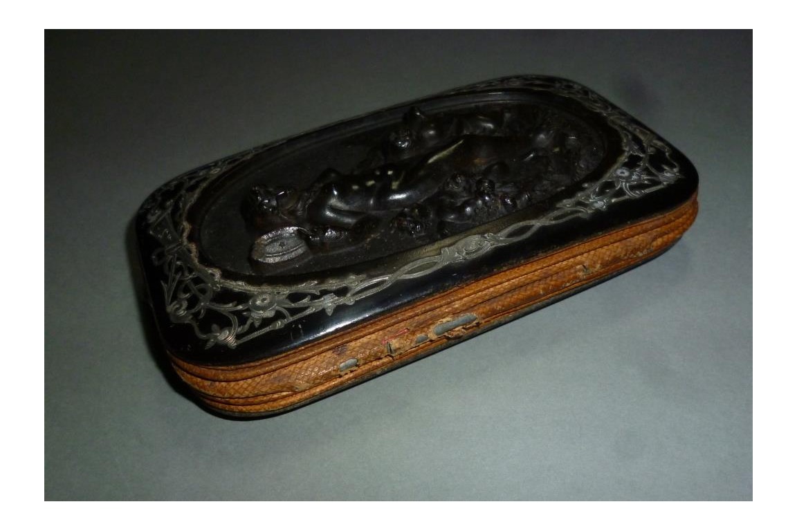 Venus on bath, box for glasses, period Napoleon III